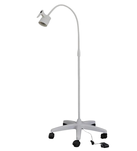 What is a mobile examination light and what are its uses and features?