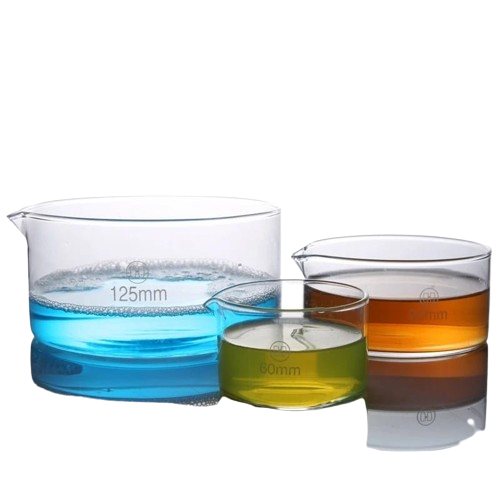 Lab crystallizing dish in Kenya.