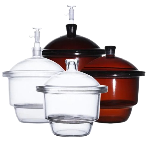 Lab glass Desiccator with cover knob in Kenya size 4'' and 5''.