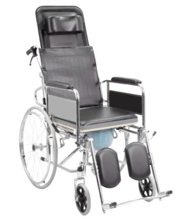 Reclining wheelchair with commode in kenya