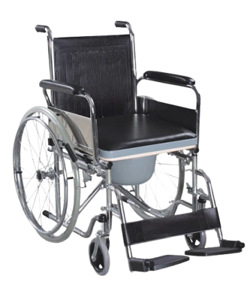 Standard wheelchair with commode in Kenya