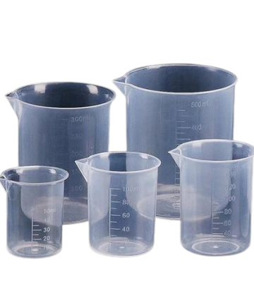 Lab plastic beaker in Kenya.
