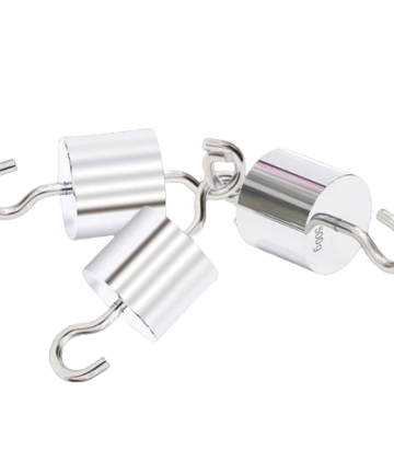 Lab weights with hooks in Kenya.